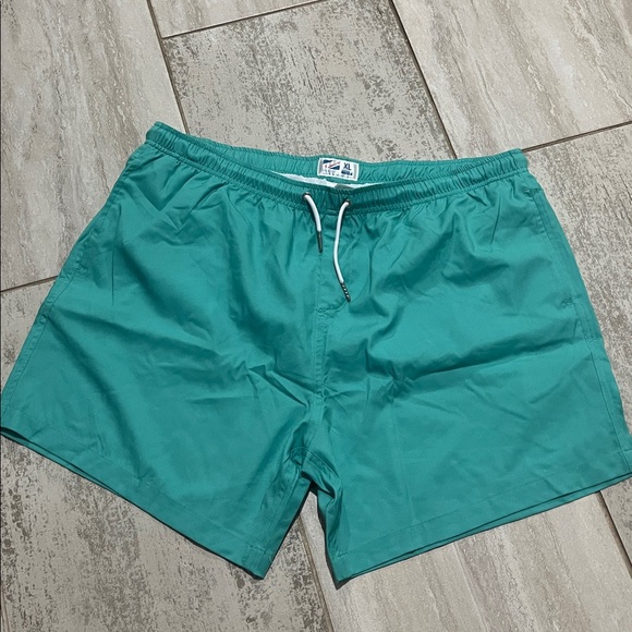 Teal Men's Swim Trunks - Picture 2 of 4